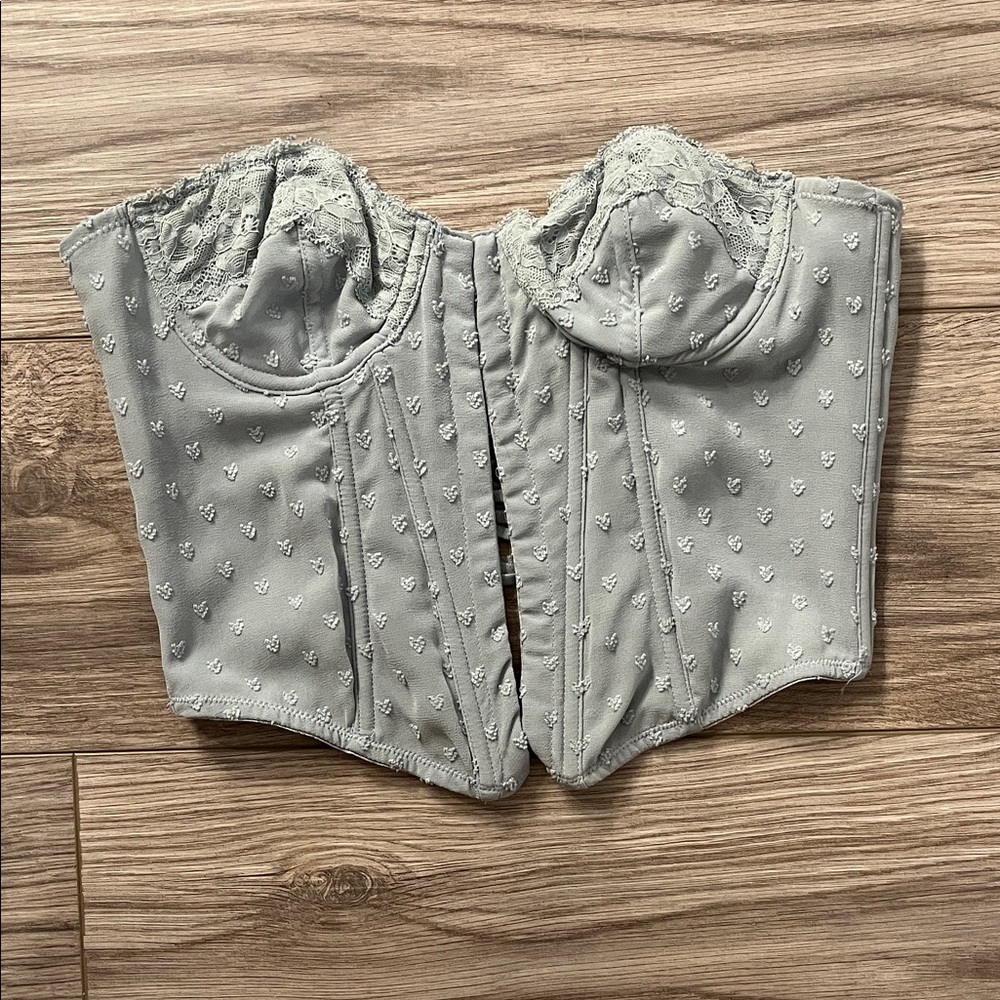 Out from under corset top